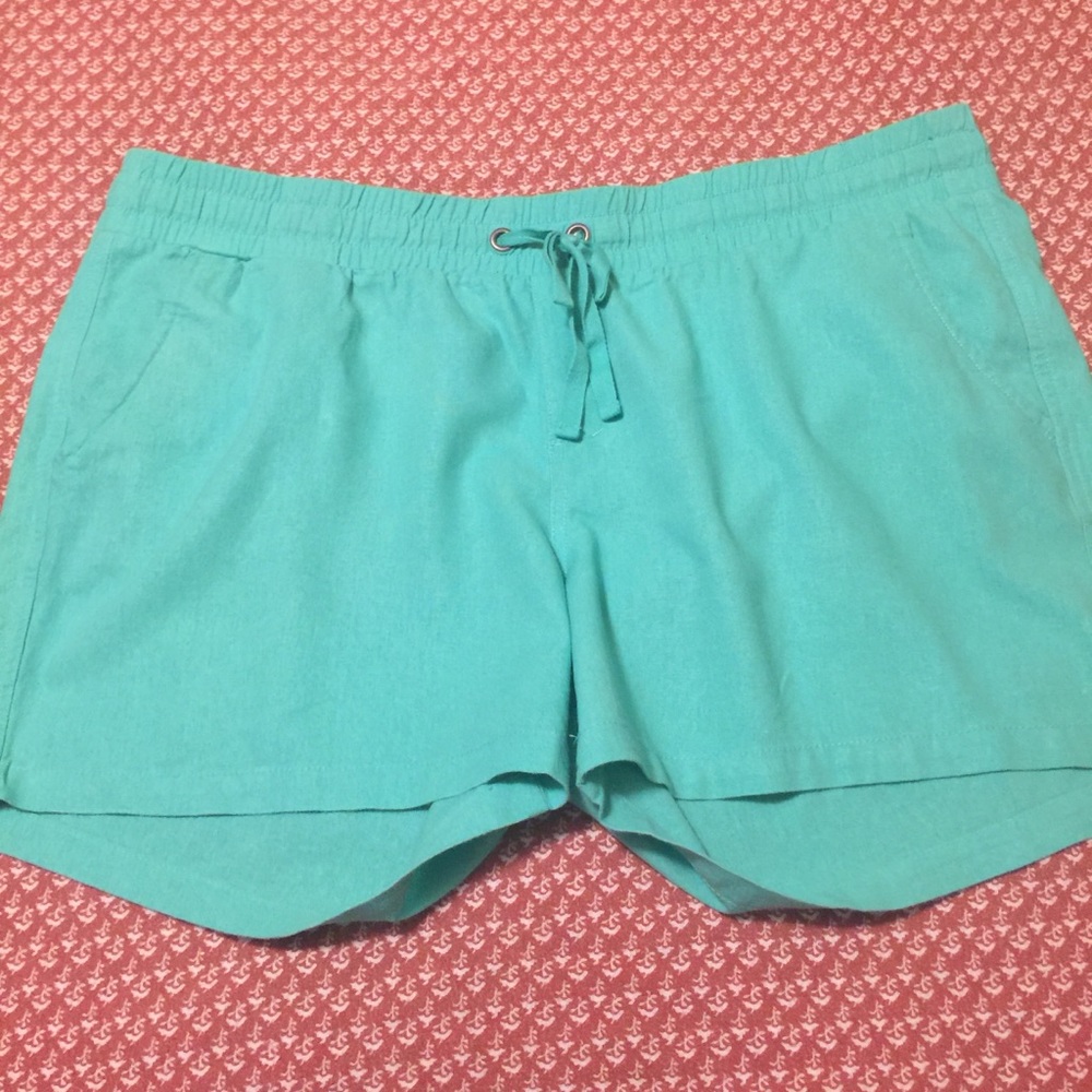 EUC OLD NAVY LINEN BLEND SHORTS XL MINT